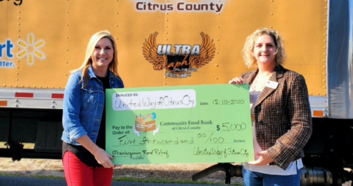 United Way of Citrus County Helps CFB Make Thanksgiving Happy for Families in Need
